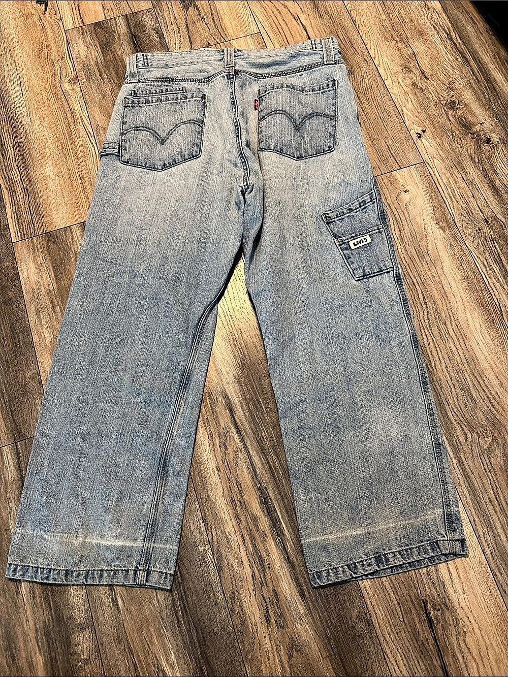 Levi's Men's Relaxed Jeans Waist 34 Blue Size 14 Husky 100% Cotton
